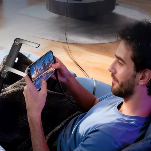 2 i 1 laddkabel med mobilstativ-köp din nu