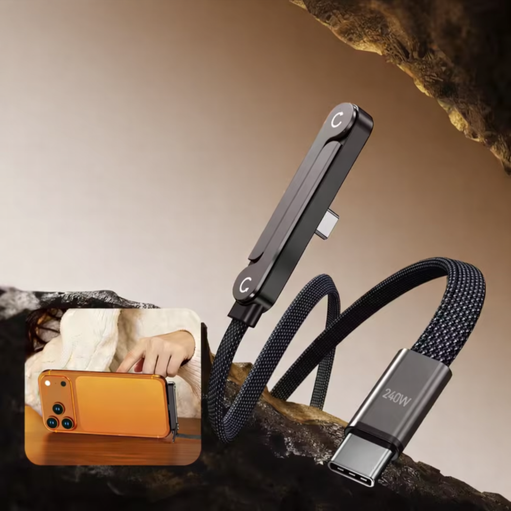 2 i 1 laddkabel med mobilstativ-köp din nu